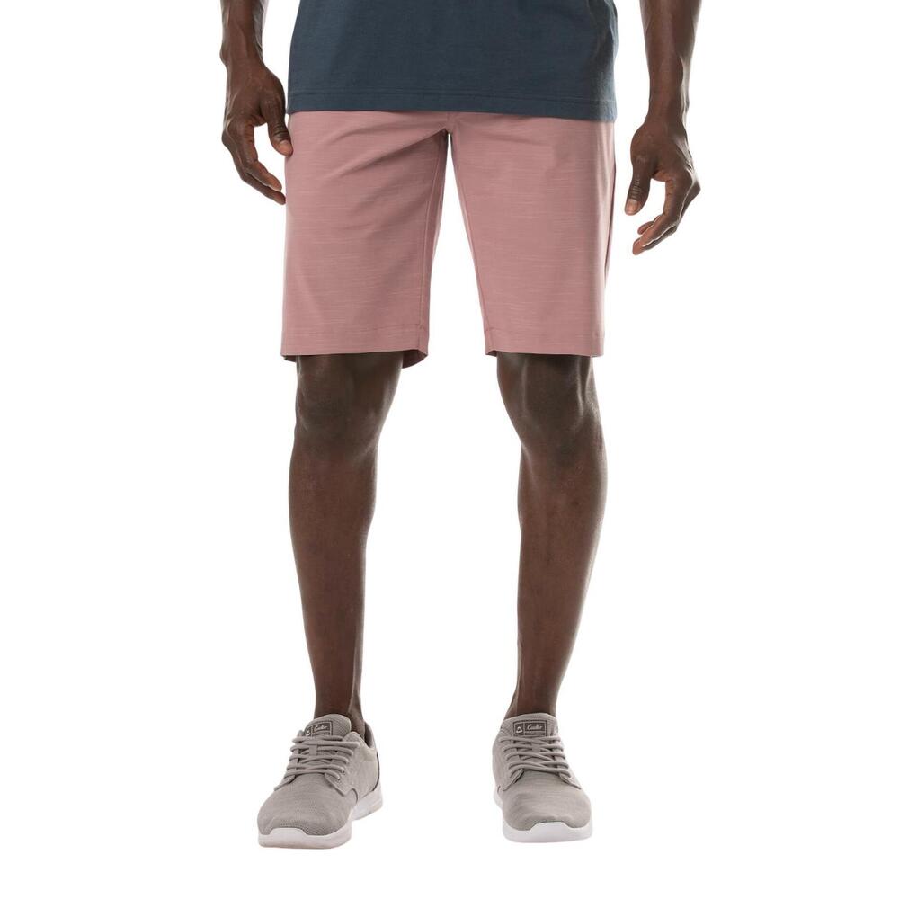 NEW TRAVISMATHEW men's on a boat short in heather ruby wine